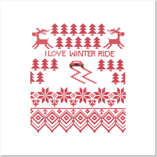 I love winter ride Posters and Art